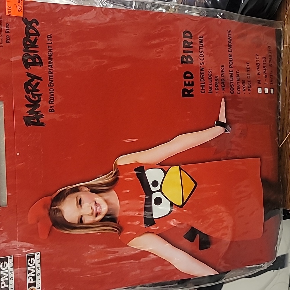 Angry Birds Red Bird children's girls costume dress